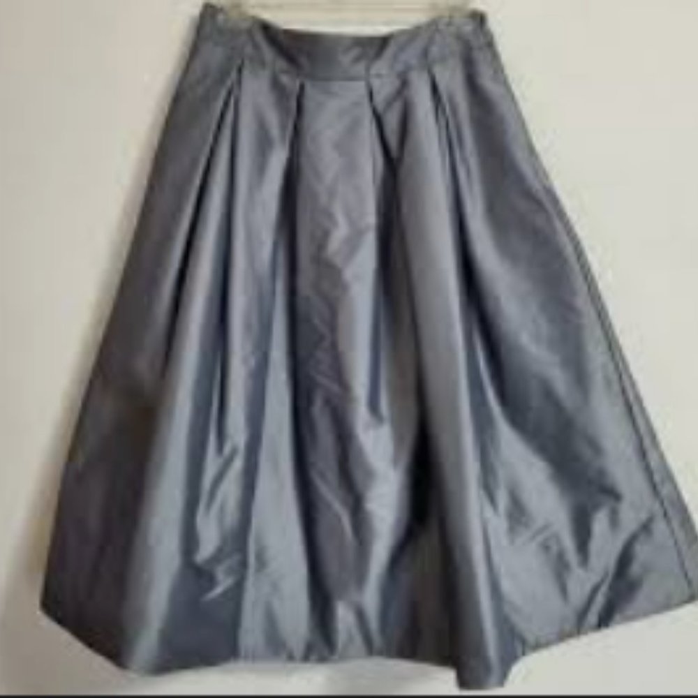 Worthington Metallic round Box Pleated Skirt, Size 4
